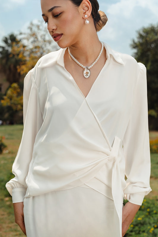 The Amal white Blouse