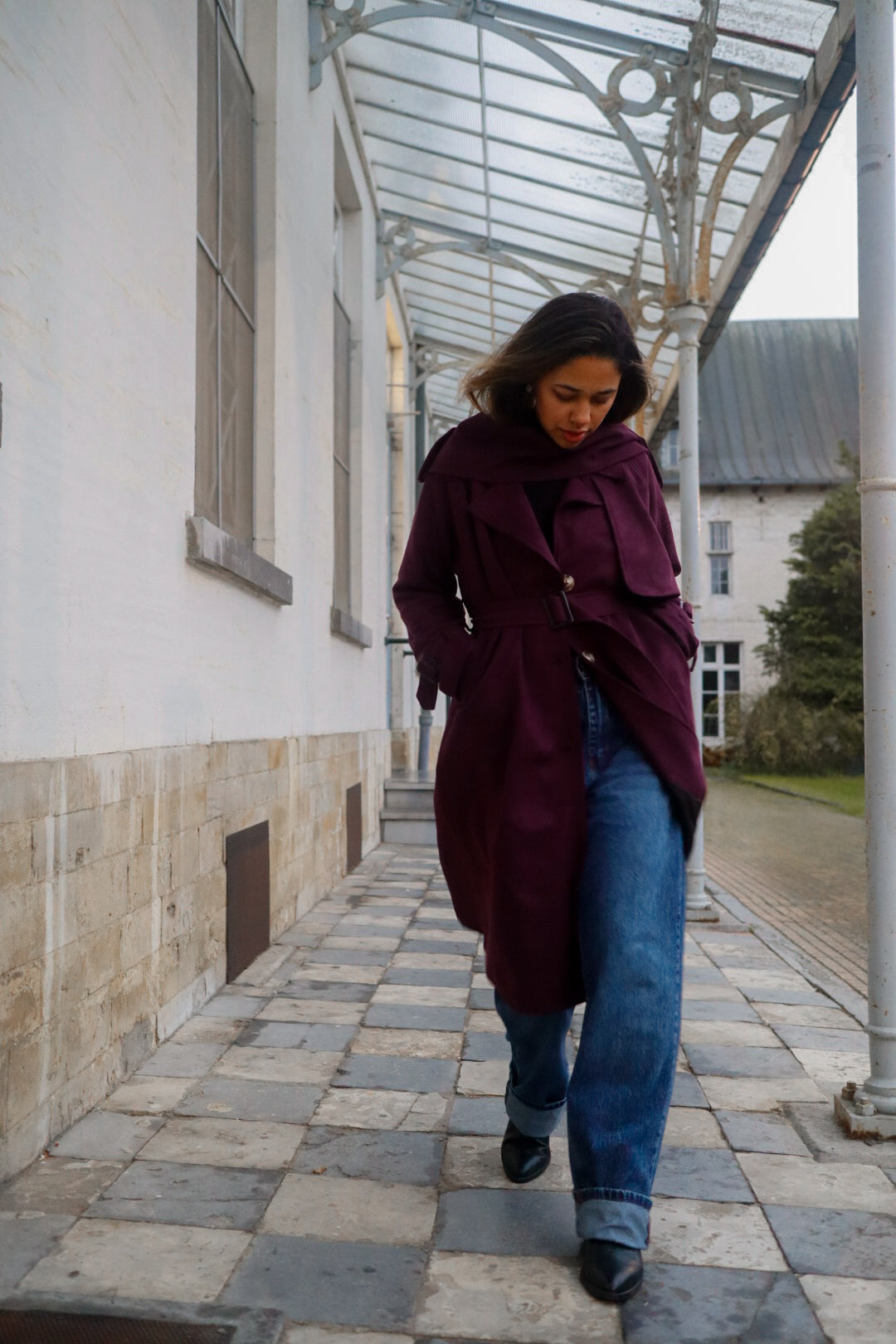 The Rayah Mulberry Trench Coat