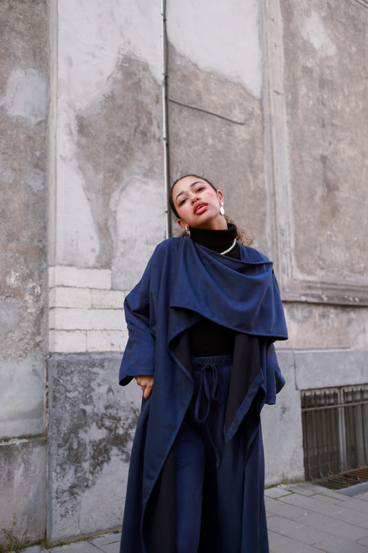 The Muna Set Indigo in Suede