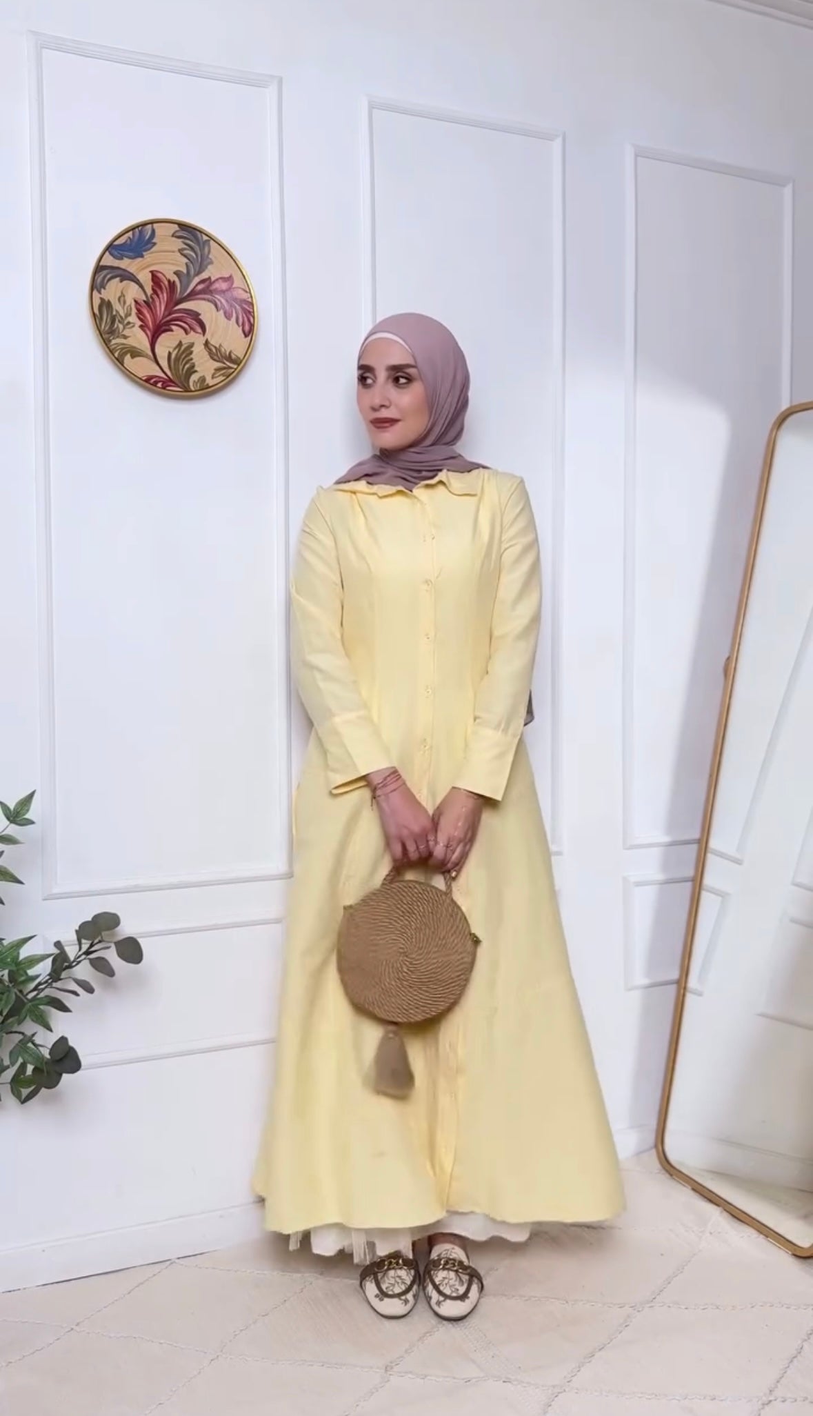 The Malika Longline Shirt in Butter Yellow