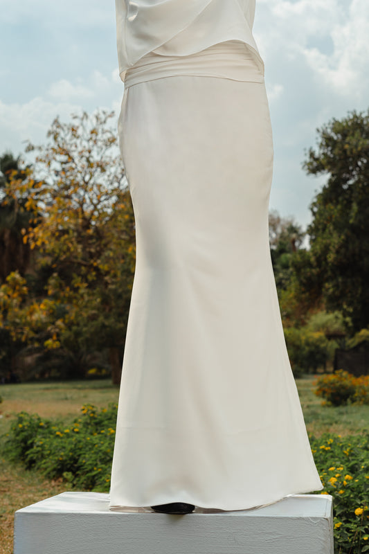 The Amal white Skirt