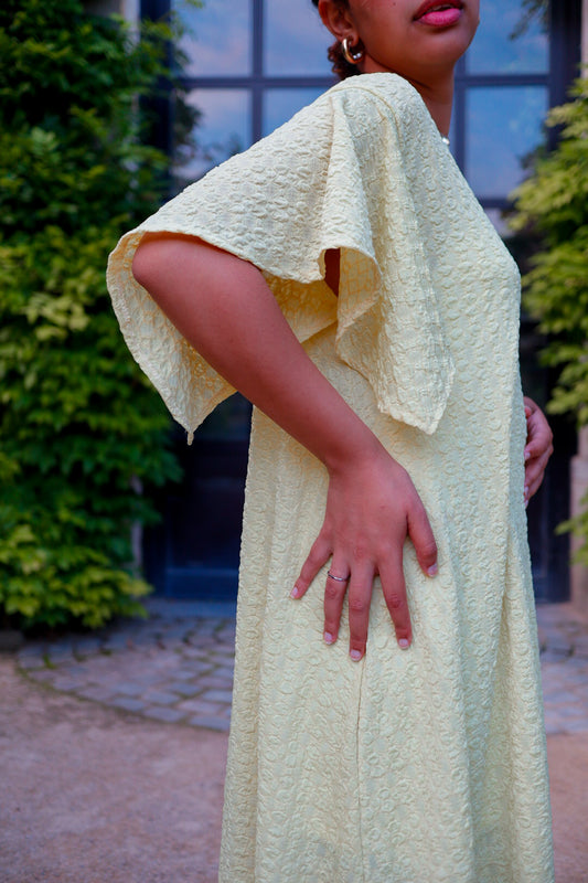 The Leila Dress in Butter Yellow