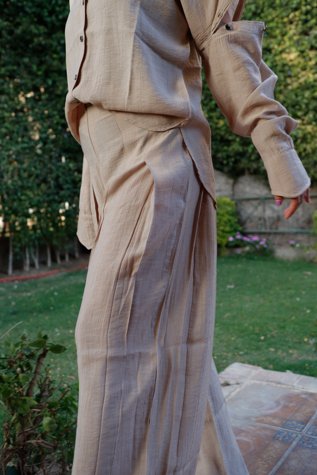 The Marina Shirt in Beige