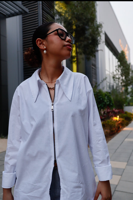 Not So Basic Shirt (Open Zip)