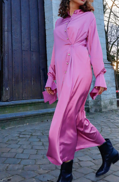 dalida pink dress Marant Etoile Dalida Maxi Dress - Pink