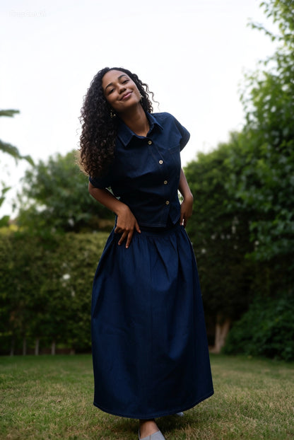 Denim Haya Set