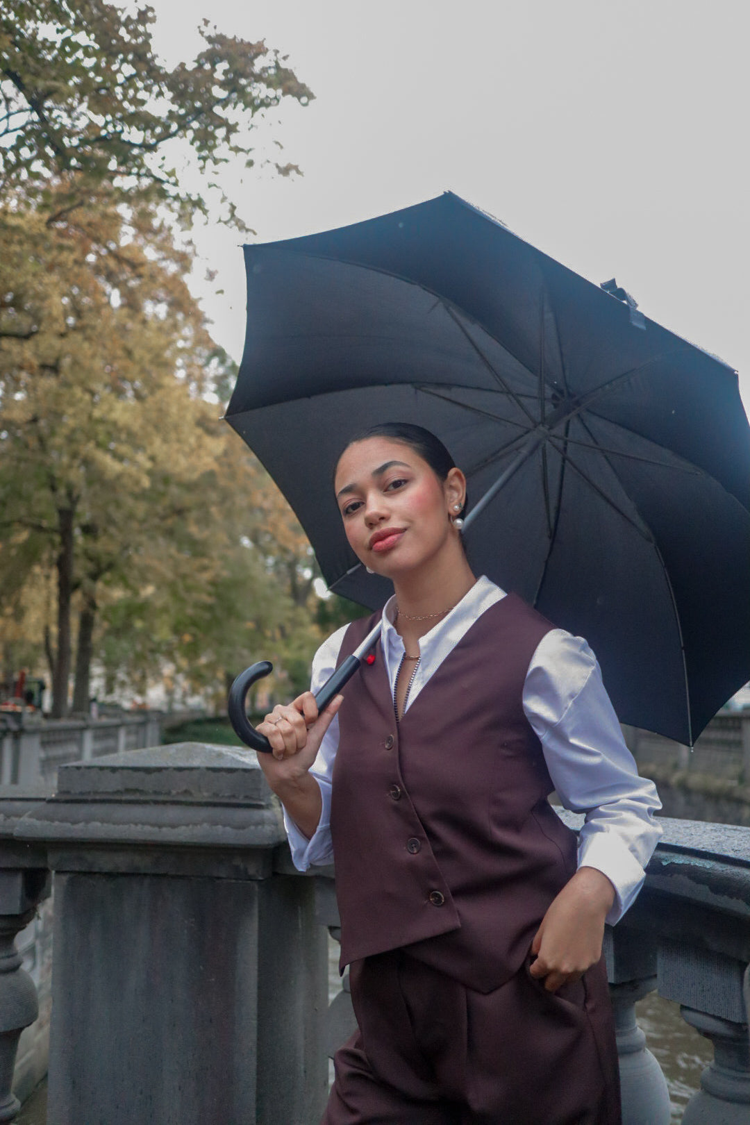 Marika Vest in Autumn Brown