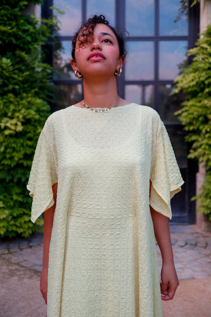 The Leila Dress in Butter Yellow