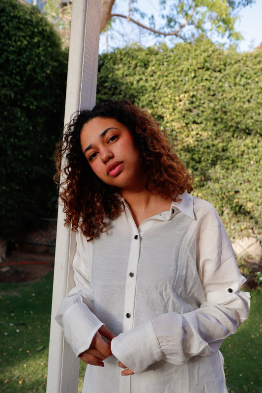 The Marina Shirt in Off-White