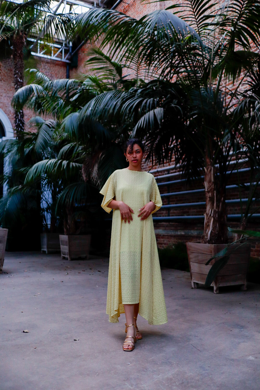 The Leila Dress in Butter Yellow