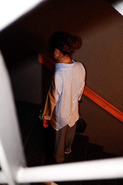 Not So Basic Blue Striped Shirt