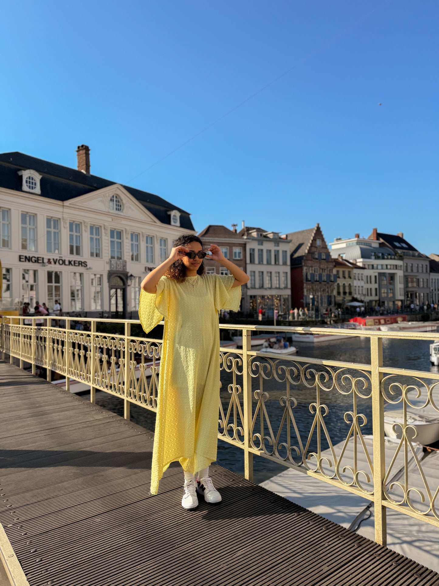 The Leila Dress in Butter Yellow
