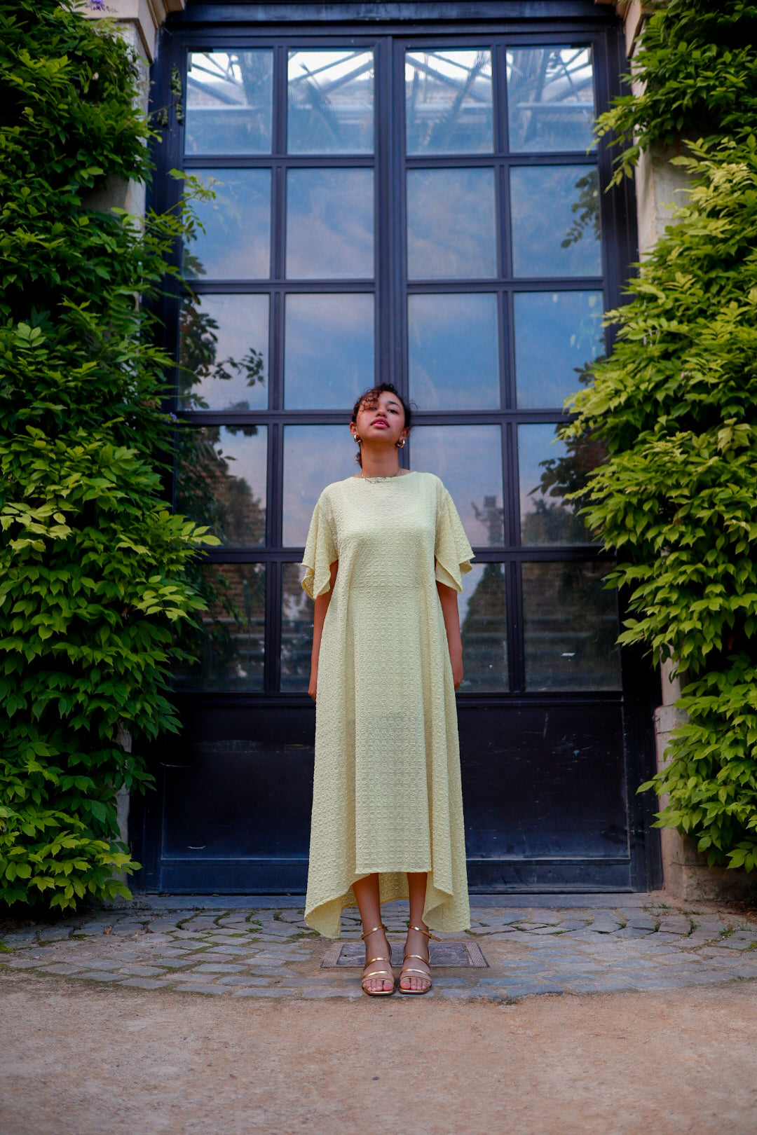 The Leila Dress in Butter Yellow