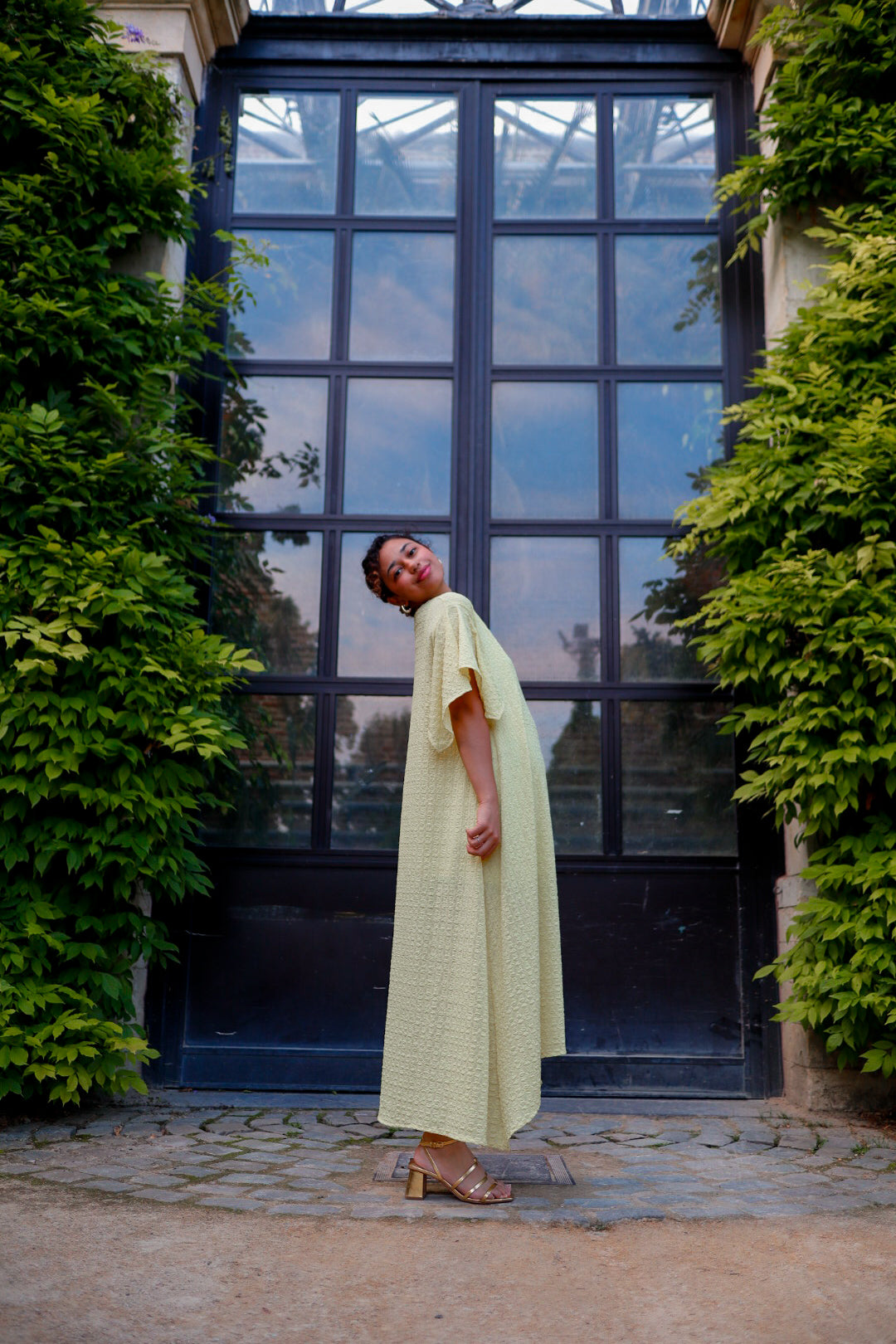 The Leila Dress in Butter Yellow