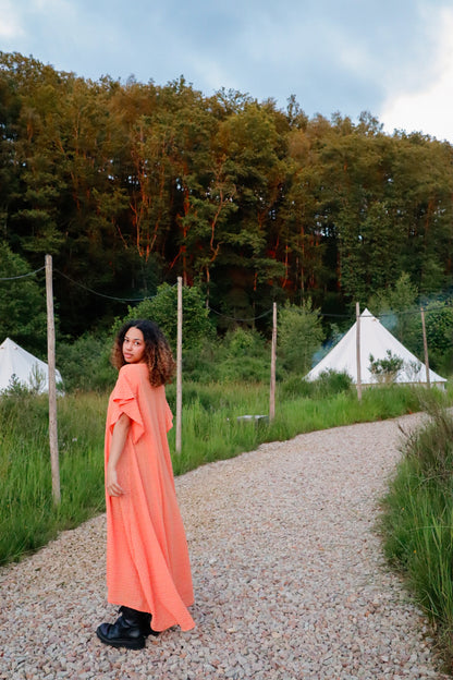 The Leila Dress in Orange