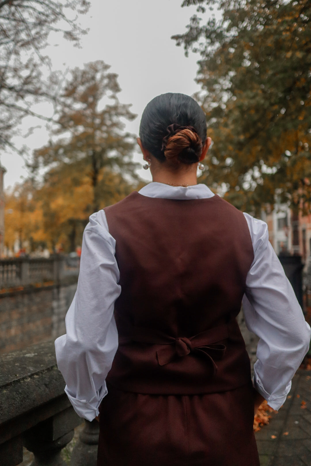 Marika Vest in Autumn Brown