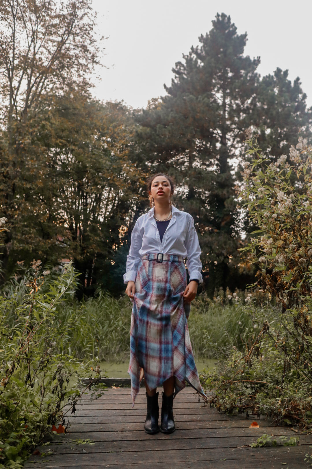 The Asmahan Plaid Skirt
