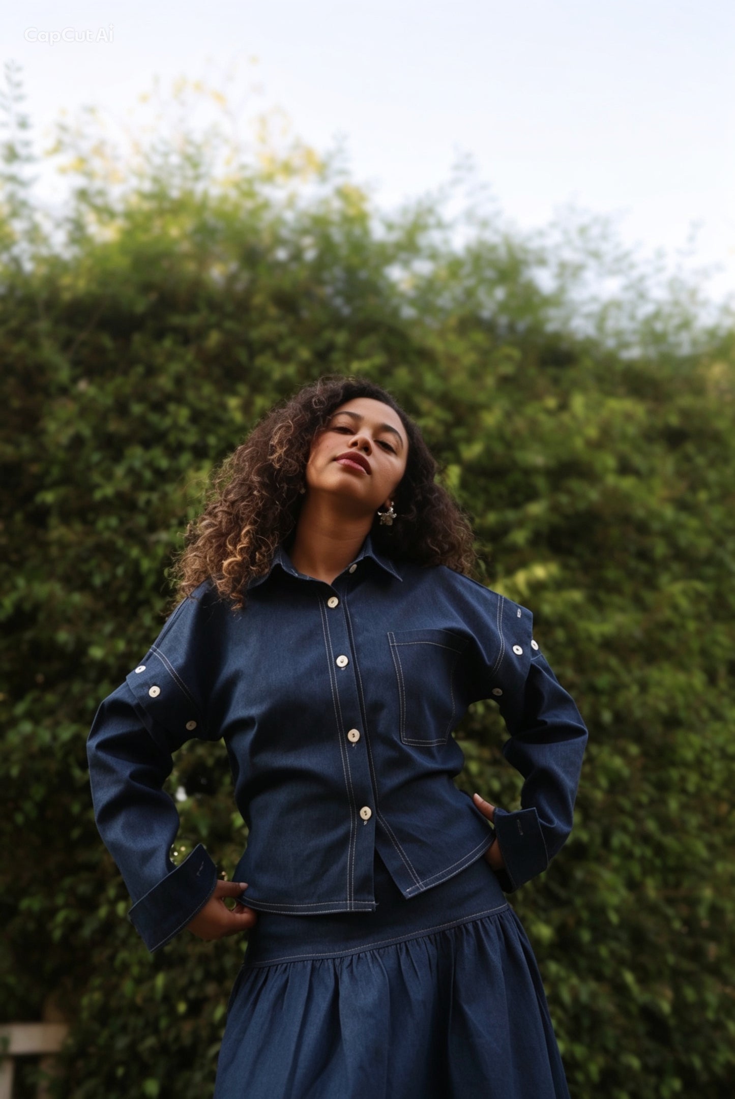 Denim Haya Set