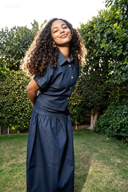Denim Haya Set