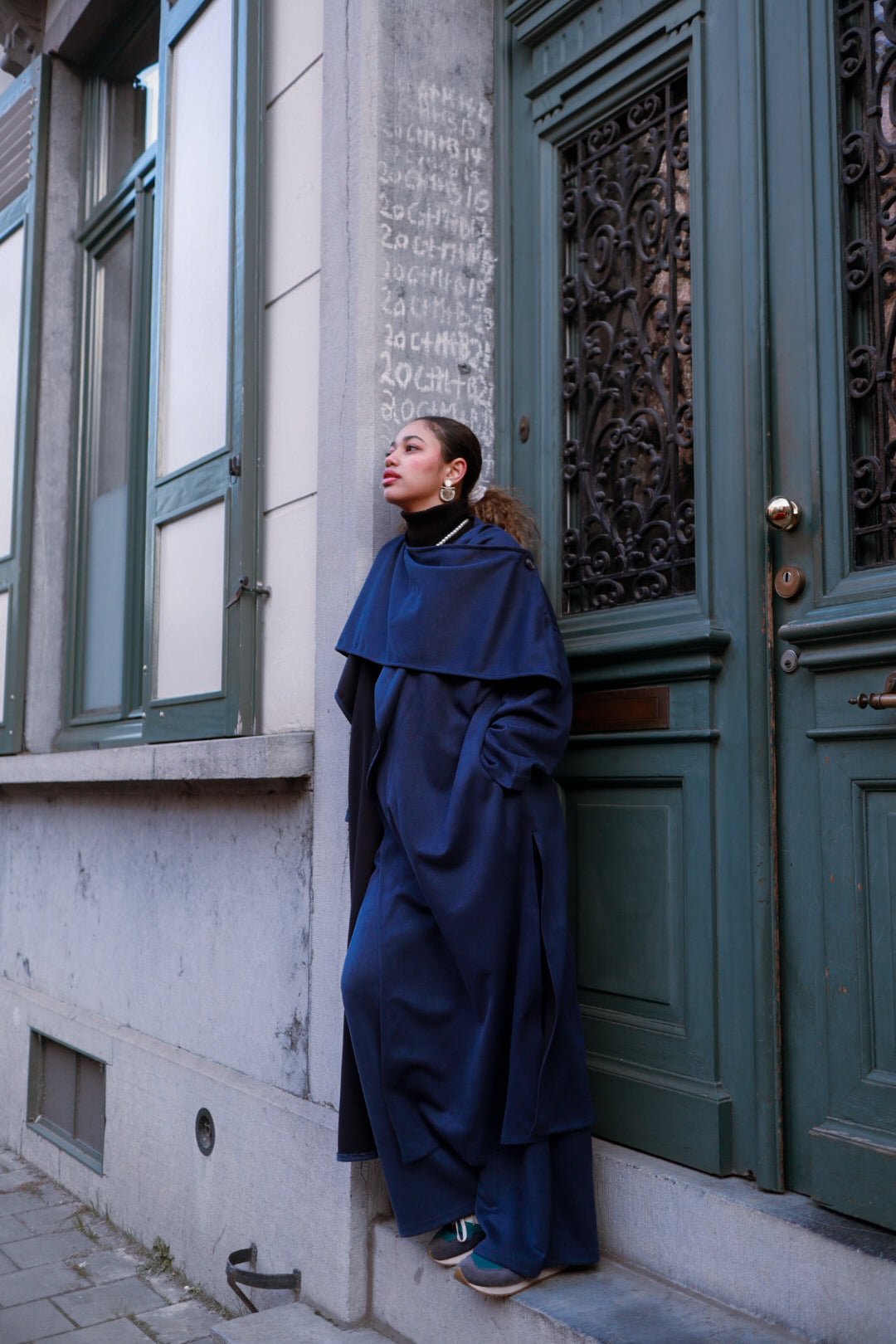 The Muna Set Indigo in Suede