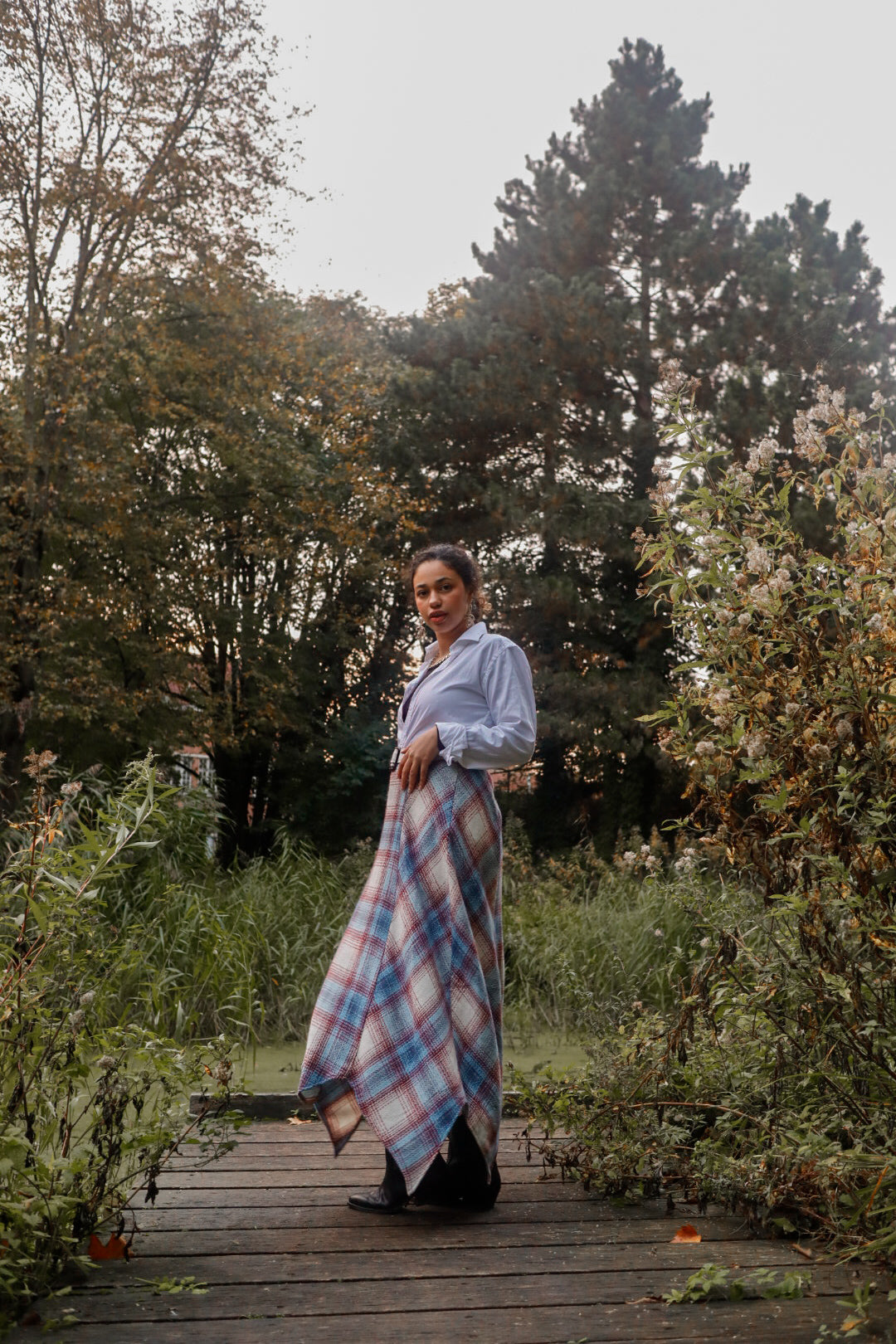 The Asmahan Plaid Skirt