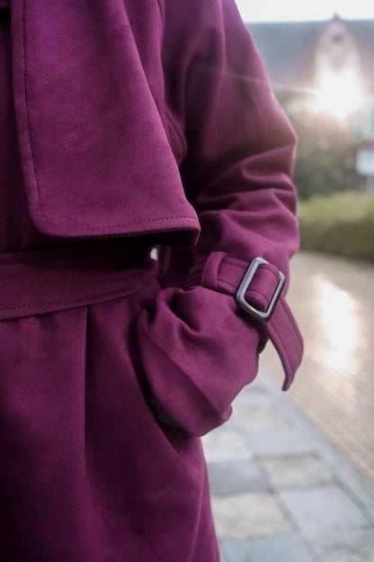 The Rayah Mulberry Trench Coat