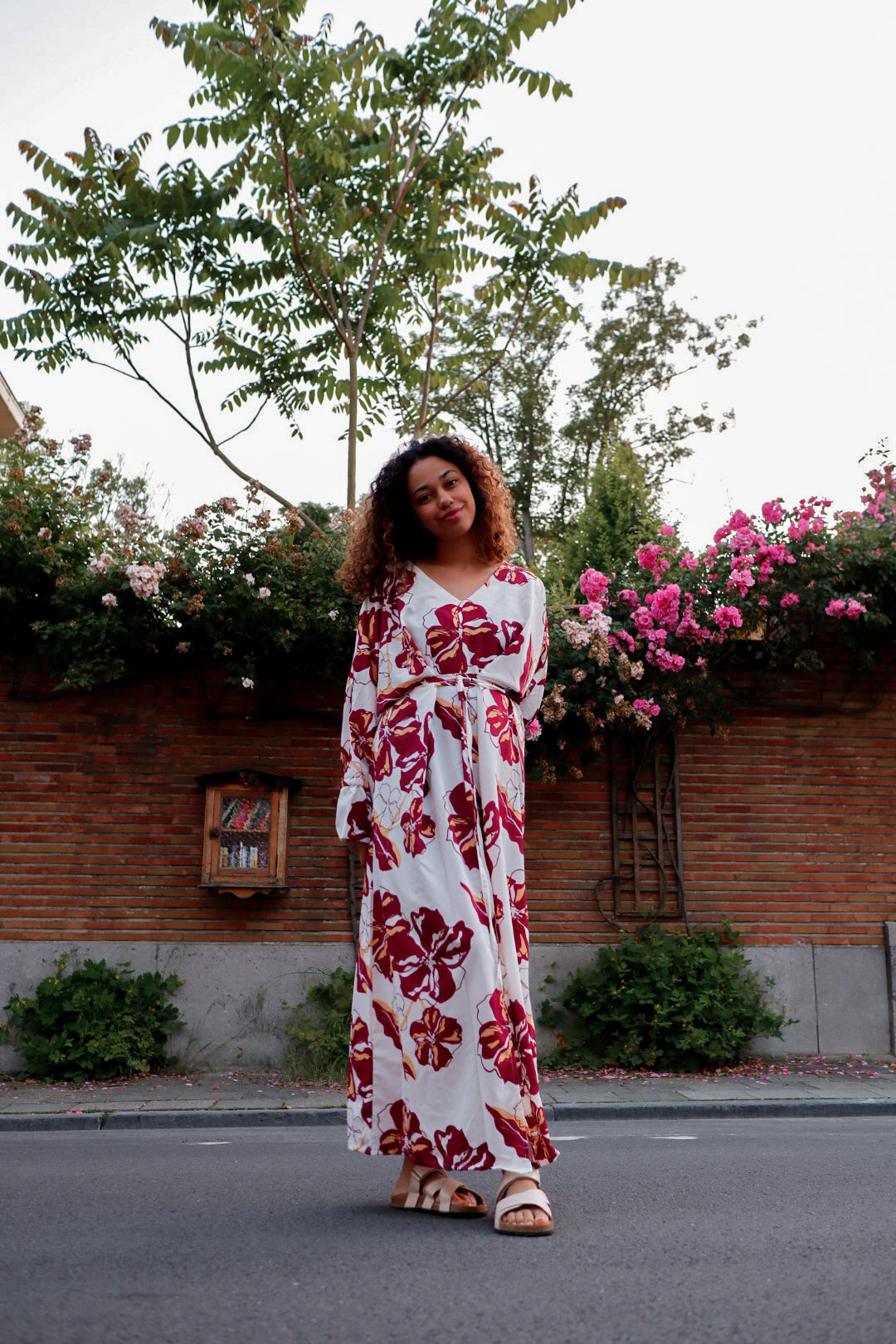 Warda White Kimono Dress