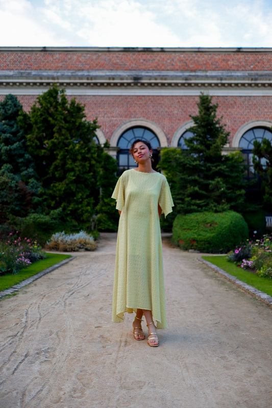 The Leila Dress in Butter Yellow