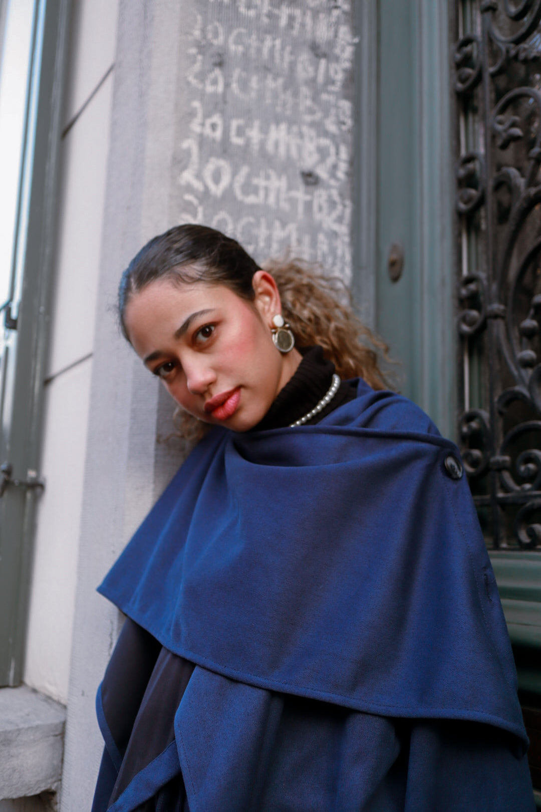 The Muna Set Indigo in Suede