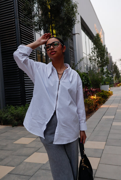 Not So Basic Shirt (Open Zip)