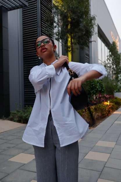 Not So Basic Shirt (Open Zip)